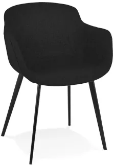 Kokoon Design Sessel Nolan Metall Schwarz