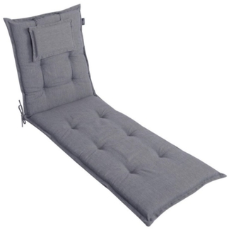 LILENO HOME Liegenauflage perfekt für Strandliegen, Sonnenliege Auflage, Gartenliege Auflage, (1er Set), Polsterauflage Grau Y, Auflagen für Gartenliegen
