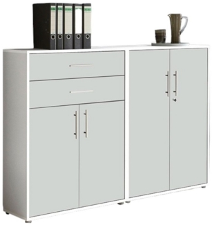 moebel-dich-auf Aktenschrank OFFICE EDITION (Set 12, abschließbar mit Metallgriffen) Made in Germany