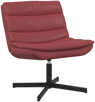 vidaXL Drehstuhl Weinrot 63 x 75 x 76 cm PU 42007342