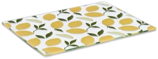 Zeller Present Schneidebrett Glasschneideplatte "Lemons, Sicherheitsglas