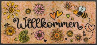 wash+dry by Kleen-Tex Läufer Bring Glück herein, rechteckig, Höhe: 7 mm, Teppich