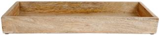 Spetebo Tablett Mango Holz Kerzen Tablett eckig - 39 x 14 cm, Mangoholz, (Packung, 1-tlg, Mangoholz -Tablett), Echtholz, Deko, Ostern, Weihnachten, Tischdeko