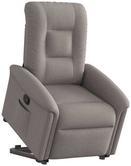 Relaxsessel, Fernsehsessel, Schlafsessel mit Aufstehhilfe Taupe Stoff