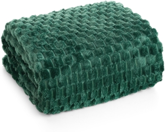 Wohndecke CINDY/6, Design91, Tolle Struktur, Waffelmuster, Weich, Karierte Decke, Karomuster