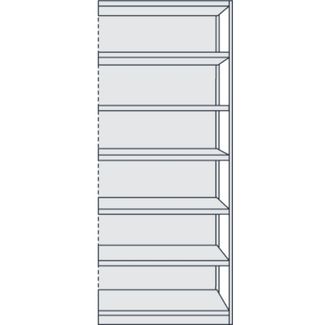 Kerkmann Büroregal Progress 500 Anbauregal BxTxH 96x60x225cm 7 Böden m