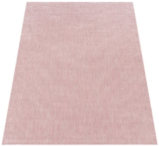 KADIMA DESIGN Teppich Unifarben Wohnzimmer schmutzabweisend Teppich Kurzflor, Rechteckig, Höhe: 4 mm, 100% Polypropylen,120x160, Rosa