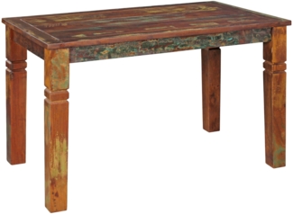 Esszimmertisch Kalkutta 120x70x76cm Massivholz Bootsholz Shabby Chic 4-6 Personen