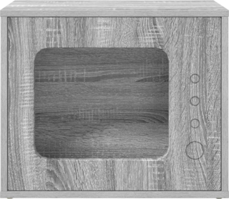 vidaXL Katzenhaus Graues Sonoma 51 x 30 x 42 cm Holzwerkstoff 8000650