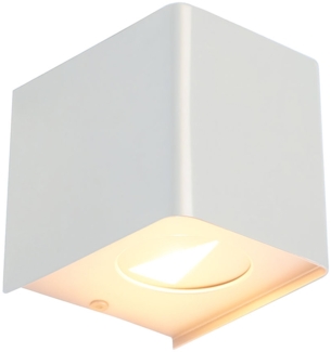 LED Außen-Wandleuchte, weiß, Down-Strahler, H 11,5 cm