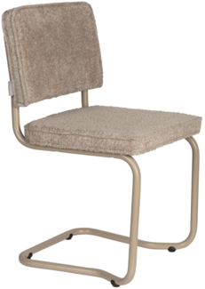 ZUIVER Retro Esszimmerstuhl RIDGE KINK SOFT in Beige