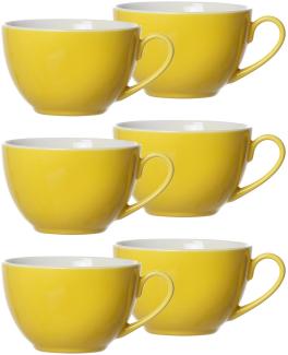 Ritzenhoff & Breker DOPPIO Kaffeetasse 200 ml gelb 6er Set