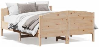 vidaXL Massivholzbett ohne Matratze 140x200 cm Kiefernholz 3216173
