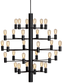 Herstal Manola Kronleuchter 30-flammig schwarz E14