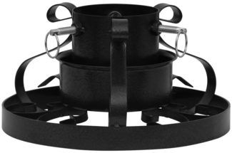 vidaXL Christbaumständer Schwarz 29x29x15,5 cm 331320