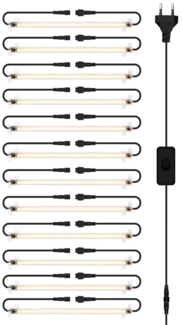 Laybasic Pflanzenlampe 48/72 LEDs Vollspektrum Pflanzenlicht,30/50cm 1-12 Stück Anschließbar, Growlight für Zimmerpflanzen,Sämlinge,Blühendes,Fruchtbildendes Gemüse