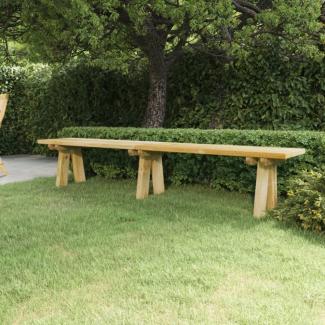 vidaXL Gartenbank 220 cm Massivholz Kiefer Imprägniert 318175