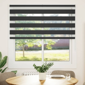vidaXL Zebrarollo Schwarz 150x100 cm Stoffbreite 145,9 cm Polyester 4014219