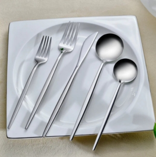 Karaca Besteck-Set Karaca Orion Platin 12-Personen 84-Teiliges Besteckset Besteck Set, 12 Personen, Besteck Set mit Messer Gabel Löffel Essbesteck Spülmaschinenfest