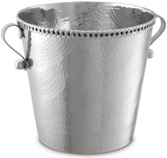 Casa Padrino Luxus Weinkühler mit 2 Tragegriffen Silber Ø 25,5 x H. 23,5 cm - Champagnerkühler - Sektkühler - Gastronomie Accessoires - Restaurant Accessoires - Hotel Accessoires