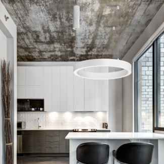 Nova Luce 9558600 STING LED Pendelleuchte 60cm 3000K Weiss dimmbar