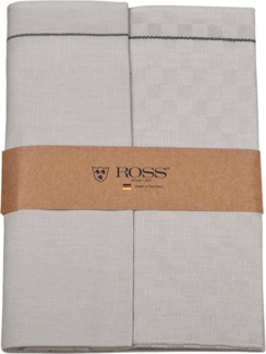 ROSS Geschirrtuch 2er Set 907, zwei Geschirrtücher in einer Banderole, (Set, 2-tlg), hochwertige Zwirn Halbleinen Geschirrtücher, Maße je Tuch ca. 50x70 cm
