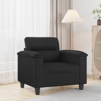 vidaXL Sessel Schwarz 60 cm Kunstleder 359573