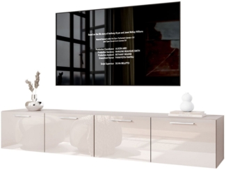 Lookway TV-Schrank AURA KASCHMIR GLOSS 200 cm Hängeschrank mit Led Beluchtung Breite: 200 cm