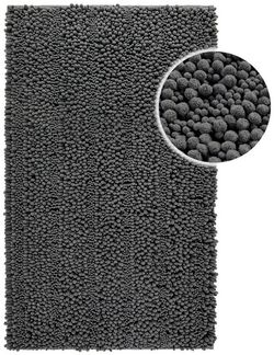 Wecon home Basics Badematte Benno, Höhe 22 mm, Polyester, rechteckig, waschbar, rutschfest, sehr weich, strapazierfähig, Chenille, robust