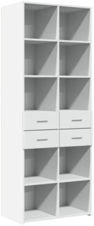 vidaXL Highboard Weiß 70x42,5x185 cm Holzwerkstoff 3281462