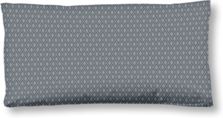 hip Kissenhülle Olinga, (1 Stück), Baumwolle, Mako-Satin, 40x80, 1 Stück, Reißverschluss, Anthrazit