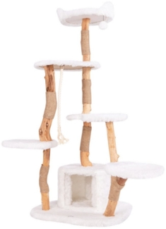 COSTWAY Kratzbaum, mit Plattformen, Höhle, Kratzsäulen, Sisalseil, 168 cm