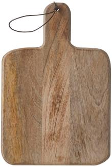 Mica Tranchierbrett Duko Mangoholz Quadrat braun H 1 x B 35 x T 25 cm braun