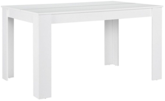 Esstisch Nora 140x90 Weiß Wohnzimmer Esszimmer Tisch Küche [en. casa]