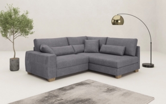 Mr. Couch Ecksofa Helena L-Form, Mit Federkern, wahlweise mit Bettfunktion und Taschenfederkern