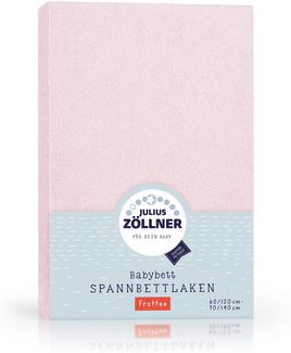 Julius Zöllner Spannbettlaken Frottee rosa,60x120/70x140 cm