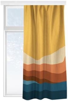 Bilderdepot24 Vorhang Gardine Kunst Natur Wüste Sonnenuntergang Türvorhang Raumteiler (1 St), Multifunktionsband, blickdicht, Samt, Schiebegardinen Jugendzimmer Küche Schlafzimmer Schiebevorhang