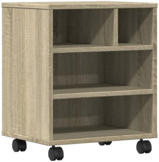 vidaXL Druckerständer mit Rollen Sonoma-Eiche 41x32x48 cm 840620