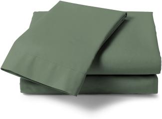 Heckett and Lane Mako Satin 1 x Laken 270 x 290 cm Elementi Calla Green