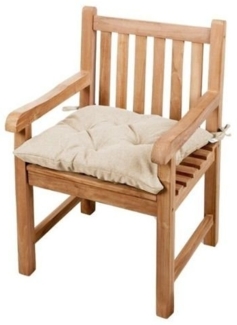 Gutekissen® Bankauflage Stuhlkissen Hollywoodschaukel Garten LS (40x40, Creme)