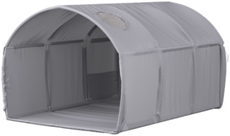 Tunnelzelt Kubby Grau 100x80 cm mit Fenster Vitalispa