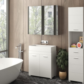 Diyarts Badezimmerspiegelschrank (Spiegelschrank)