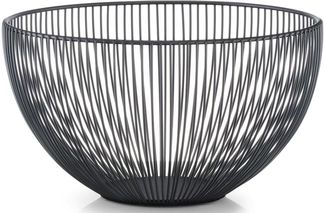 ZELLER Obstkorb 27383 Metall, schwarz, ca. Ø 25 x 14 cm