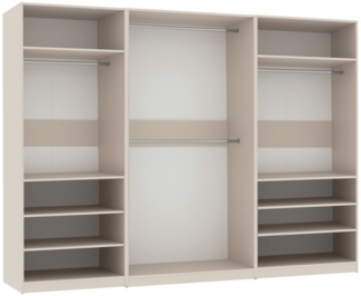 Marmex Möbel Garderobenschrank TRES SET O großer Ankleidezimmerschrank Modulschrank 260x206x51 (3-St) Kleiderschrank, 4 Kleiderstangen, viel Stauraum