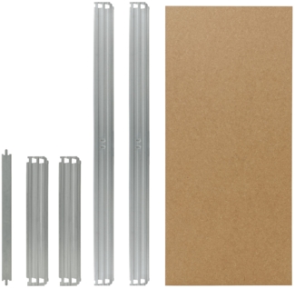 shelfplaza PRO 75x60 cm Fachboden-Set in grau-verzinkt für PRO Schwerlastregale mit 200 kg Traglast pro Boden