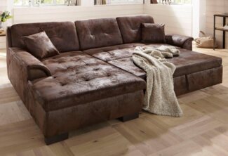 Home affaire Ecksofa Bergen, wahlweise mit Bettfunktion L-Form