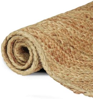 vidaXL Bereichsteppiche Rechtwinklig Braun 200 x 290 cm Jute 42010525