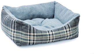 Aumüller Plüschsofa Schottland Grau, 60 cm - kuscheliges Hundesofa