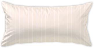 Curt Bauer Mako-Brokat-Damast Bettwäsche Belluno|Kissenbezug einzeln 40x80 cm| beige