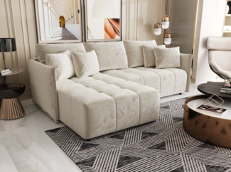 ALTDECOR Ecksofa LONLI, Couch mit Schlaffunktion, Wohnzimmer - Wohnlandschaft